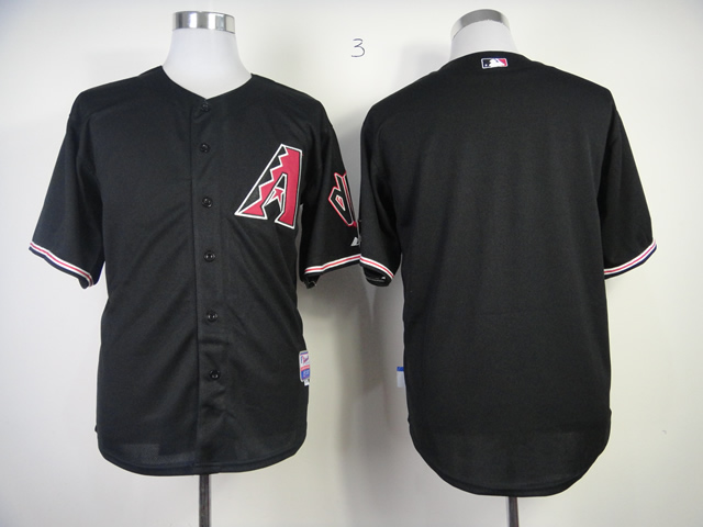 Men Arizona Diamondback Blank Black MLB Jerseys1